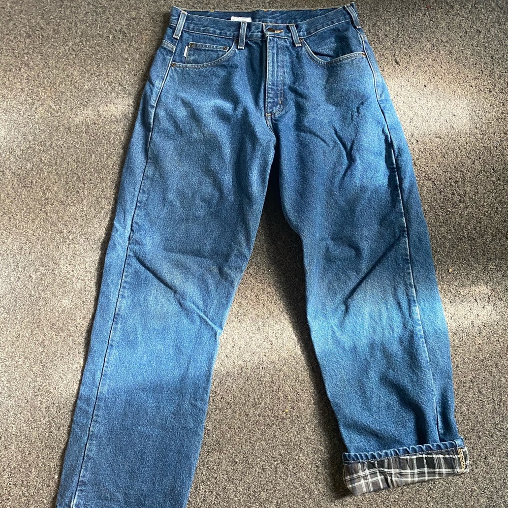 Carhartt Men’s Flannel Lined Jeans 32 X 30